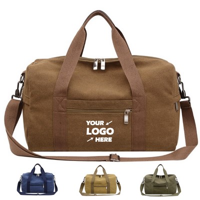 Vintage Canvas Handheld Travel Bag