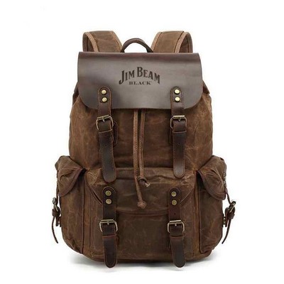 Balmoral wax canvas backpack