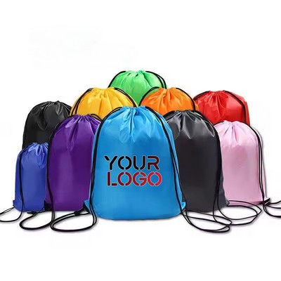 Zipper Drawstring Bag Backpack